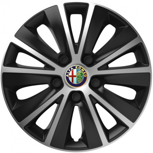 KRYTY KOLIES PRE ALFA ROMEO 16" RAPIDE silver/black 4ks